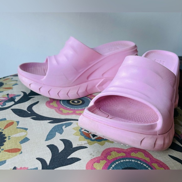 Givenchy Marshmallow Wedge Sandals Rubber In Pink size 11 - Picture 4 of 7